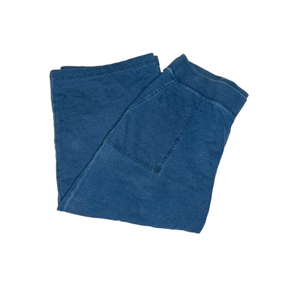 pure Jill INDIGO denim cropped bottoms Size L - Picture 7 of 9